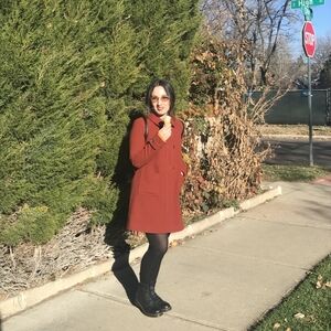 Atos Lombardini Italian Women’s Red Wool Coat